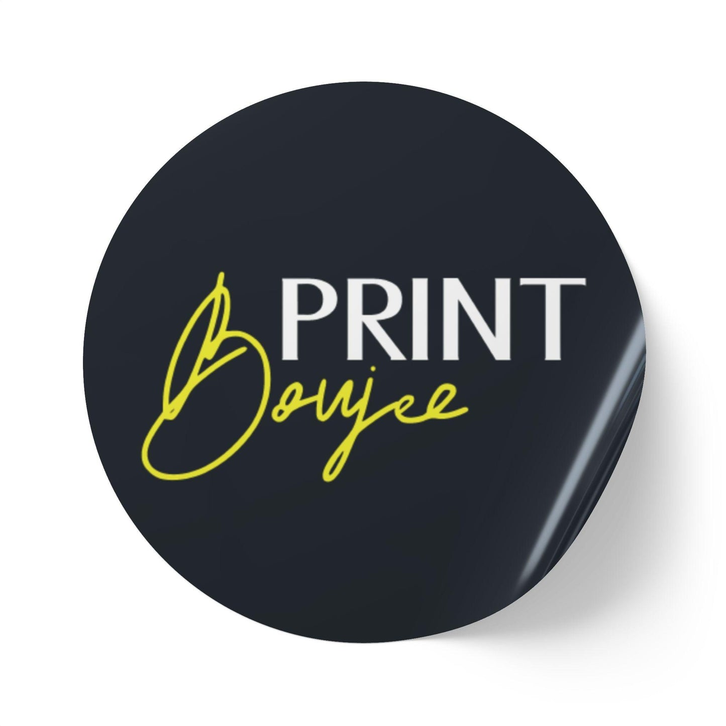 Round Sticker Label Rolls - Print Boujee